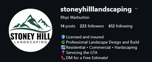 Stoney Hill Landscaping work